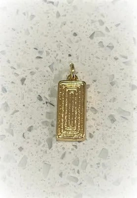 Domino Charm Necklace, Gold Filled Necklace, Domino Lover Gift, Dominoes, Cuban Link, Miami Style