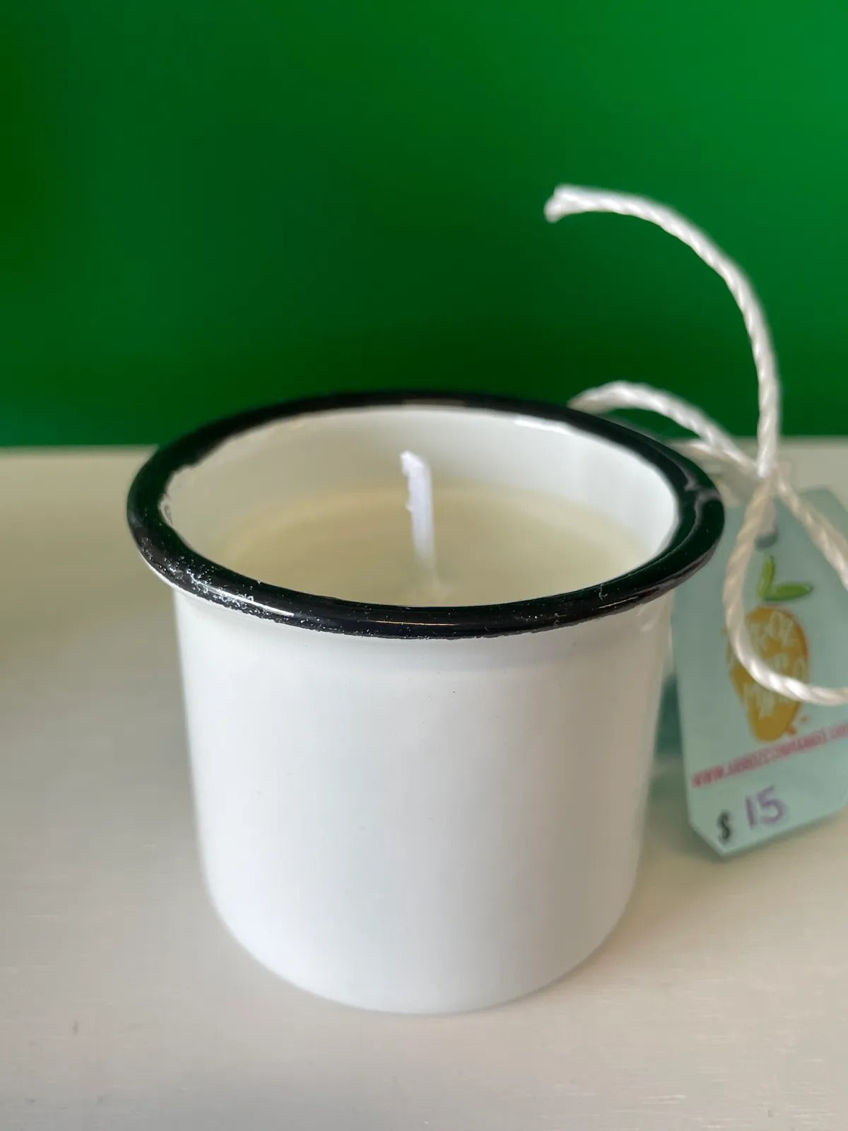 Handmade Soy Taza de Cafe Candle - Mango