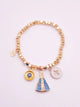 Trifecta Religious Bead Bracelet - Protection Bracalet - Mal de Ojo - Evil Eye - Caridad del Cobre - Cross - Virgin Mary