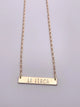 La Flaca Name Bar Necklace - Cuban Link - Cuban Name Bar Necklace - Cuban Sayings - Cuban Jewelry