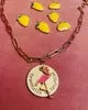 Tranquila y Tropical Pink Flamingo Necklace - Mother's Day Gift, Cuban Jewelry, Miami Jewelry, 305, Paperclip Link