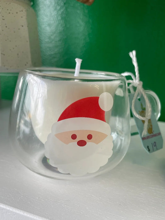 Handmade Soy Taza de Cafe Candle - Holiday Edition