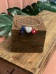 Coffee Lover Gift - Coffee Lover Jewelry - Patria y Vida Edition- Red White and Blue - Coffee Cup - Espresso Cup - Unique Jewelry - Gold Charm Bangle - Cuban Coffee - Cafe Cubano