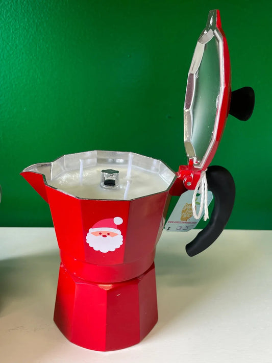 Handmade Soy Cafetera Candle - Holiday Edition