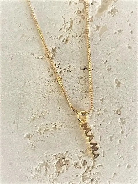 Mama Necklace - Cuban Link - Cuban Name Bar Necklace - Cuban Sayings - Cuban Jewelry - Miami Jewelry - Mother's Day