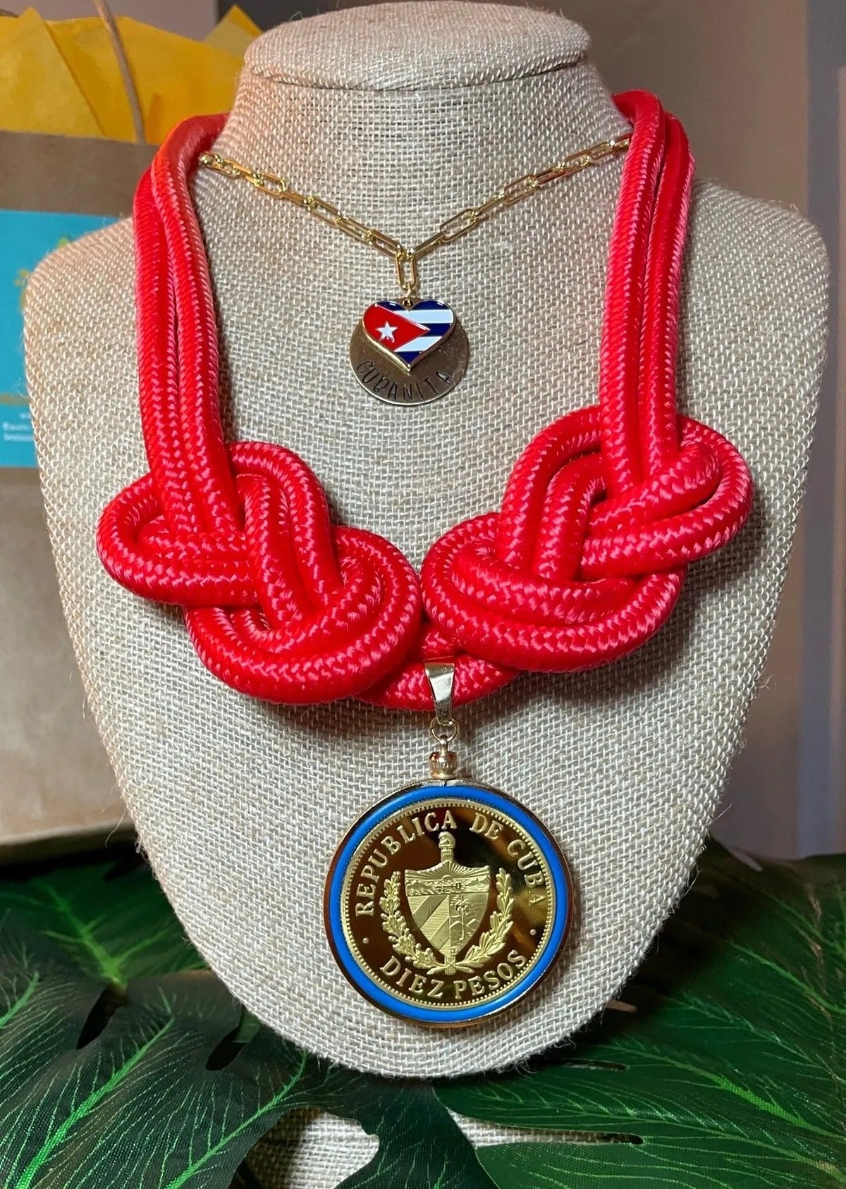 Nautical Rope Cuban Coin Necklace - Limited Edition "Patria y Vida" 2020 Coin