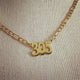 305 Necklace - Cuban Link - Cuban Name Bar Necklace - Cuban Sayings - Cuban Jewelry - Miami Jewelry